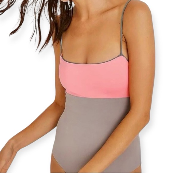 Madewell x Tavik Scarlett Swimsuit Electric Pink and Telloride Stone Sz S NWT - Picture 13 of 13